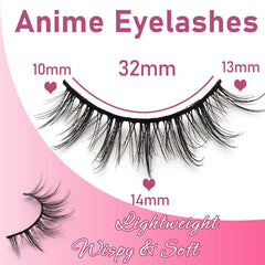 Losha cils manga regroupements individuels pour un aspect naturel