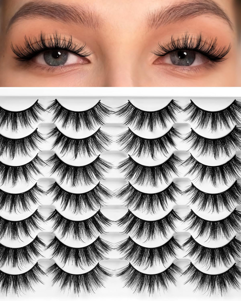 Losha cils naturels, regard discret et élégant avec effet œil de chat.