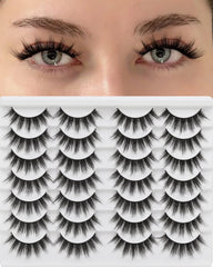 Losha cils naturels effet mink, bande coton confortable pour un regard naturel