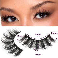 Losha cils-reutilisables-15-fois 3D07, beauté durable et réutilisable