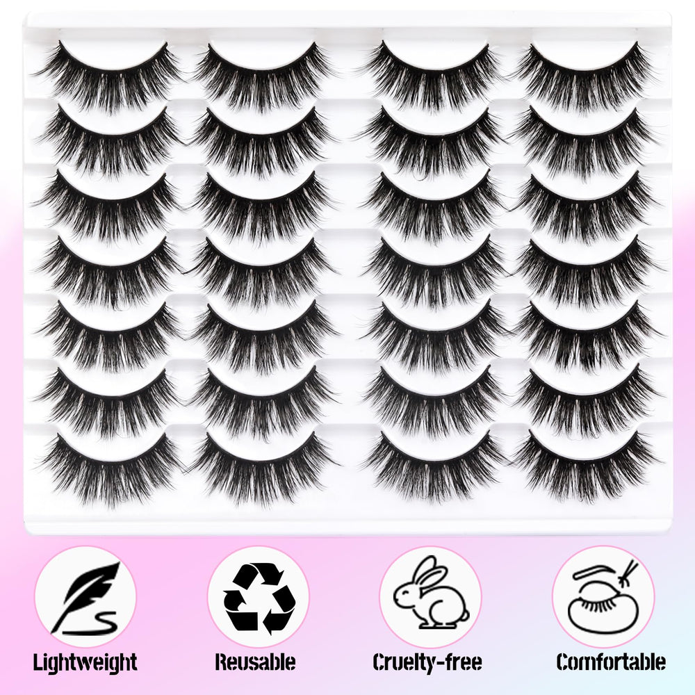 Losha cils vegan zero cruauté fibre synthétique premium