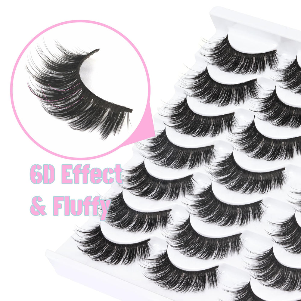 Losha cils volume 6D duveteux pour un regard dense