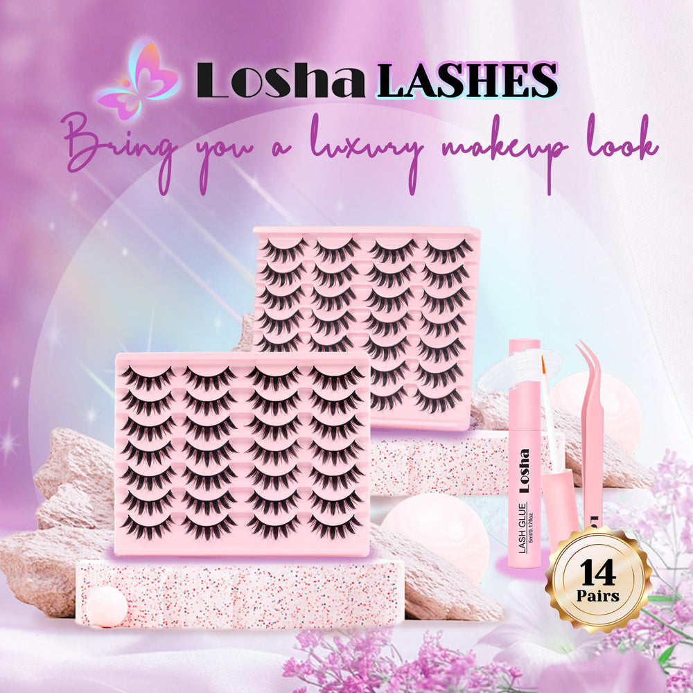 Losha Accessoires Cils Colle et Pinces : démarrage facile et résultats fidèles.