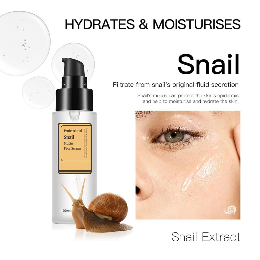 Loske Sérum Mucin Escargot – Prépare la peau avant le maquillage.