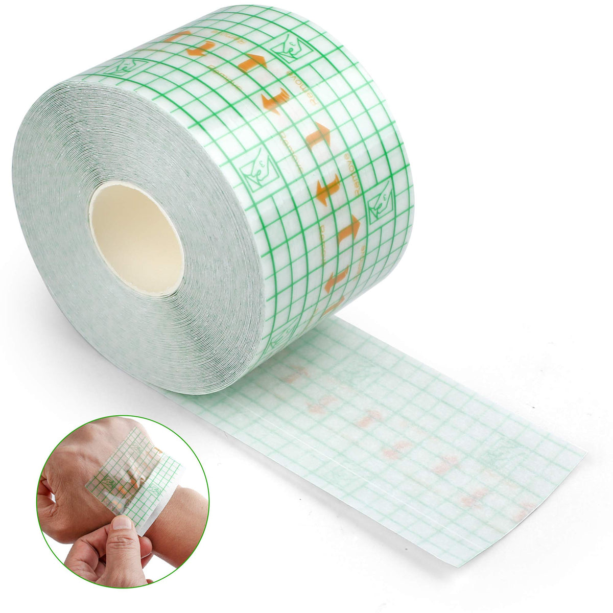 LotFancy bandage apres-tatouage, rouleau 2x13yds, maintien de l'humidite pour le confort