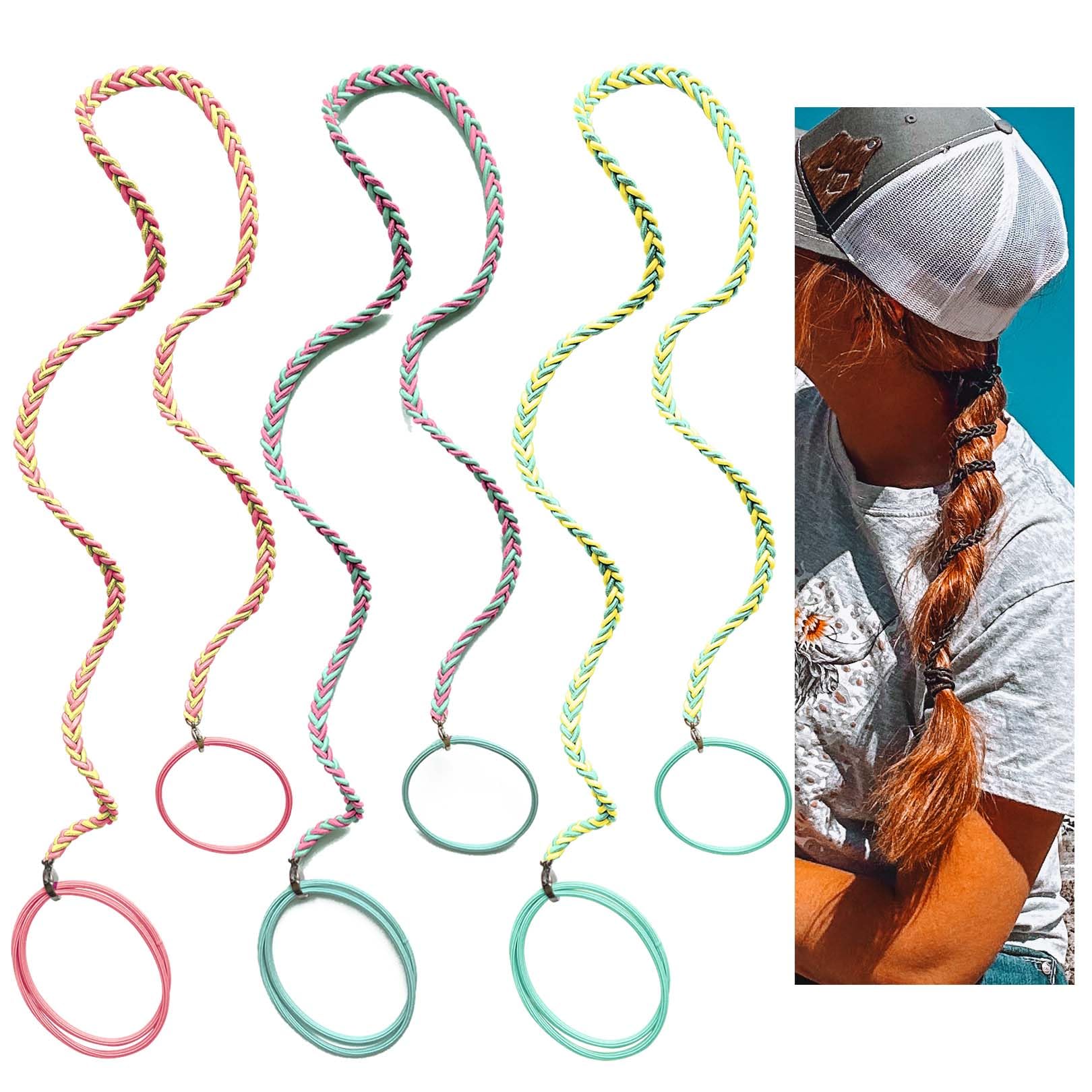 LOTMIAI elastiques sport longue 25 pouces tresse braidée, maintien confortable