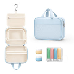 Lotour trousse toilette voyage bleu pendue, accès rapide.