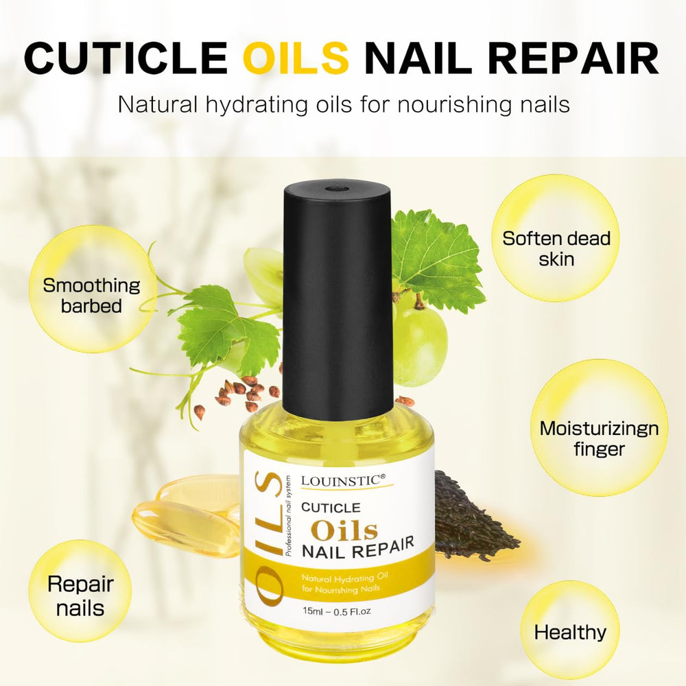 Louinstic avant-après ongles gel: résultat net et revitalisant.