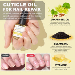 Louinstic bouteille huile cuticule: soin nourrissant pour ongles et peau.