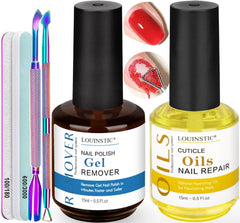 LOUINSTIC dissolvant-gel retire rapidement le gel des ongles.