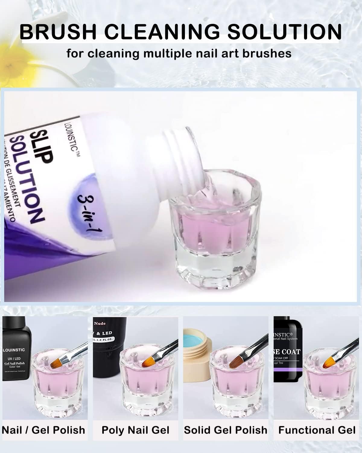 LOUINSTIC extension ongles poly: préparation et modelage précis du gel.