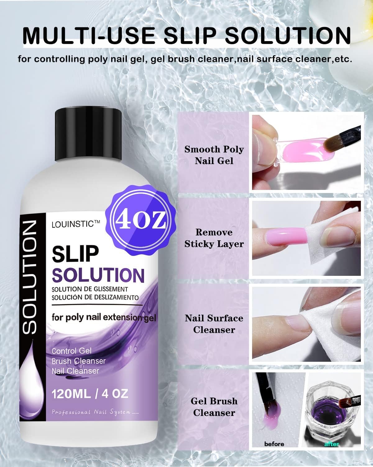 LOUINSTIC gobelet doseur: accessoire pratique pour mesurer la solution de glisse.