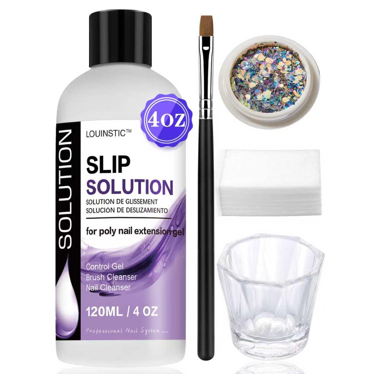 Louinstic kit complet pour ongles gel poly, facilite l'assemblage et l'application.