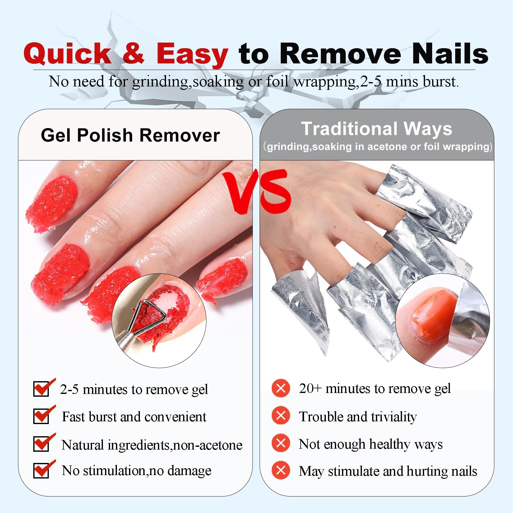 lime à ongles Louinstic, forme et finition nettes pour préparer le retrait.