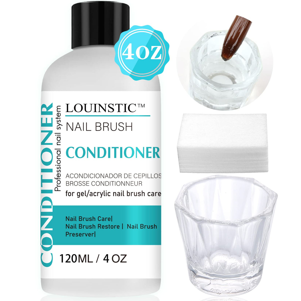 LOUINSTIC nettoyeur-pinceaux-acryliques en action pour un nettoyage rapide