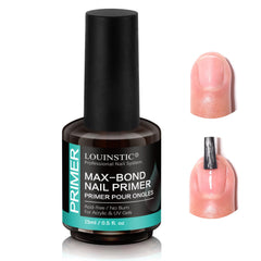 Louinstic Primer sans acide, flacon 15 ml prête pour adhésion durable.