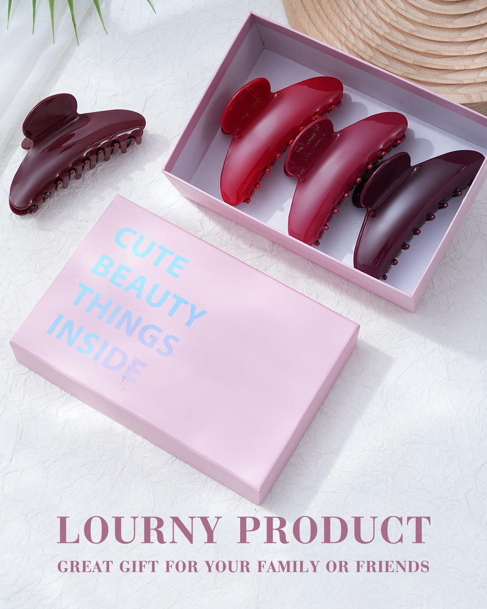 Pinces Lourny matériel acrylique durable, éclat durable après usage prolongé.