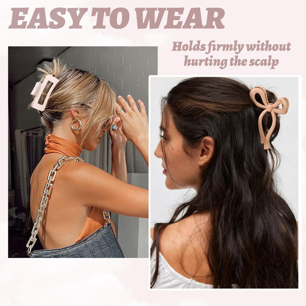Pince Lourny silicone bouclée – maintien renforcé sur cheveux épais.