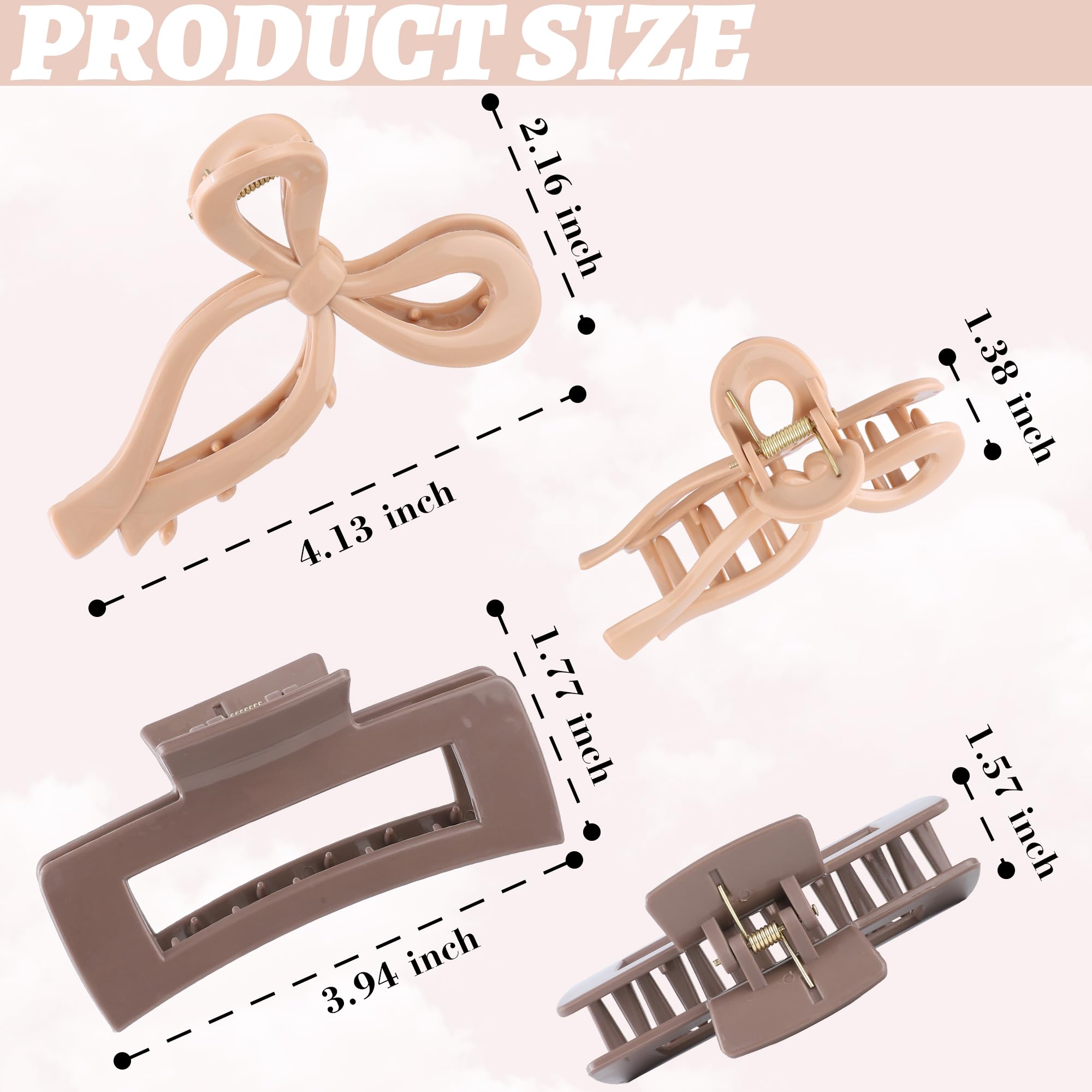 Pince carrée Lourny silicone – style épuré et tenue fiable.