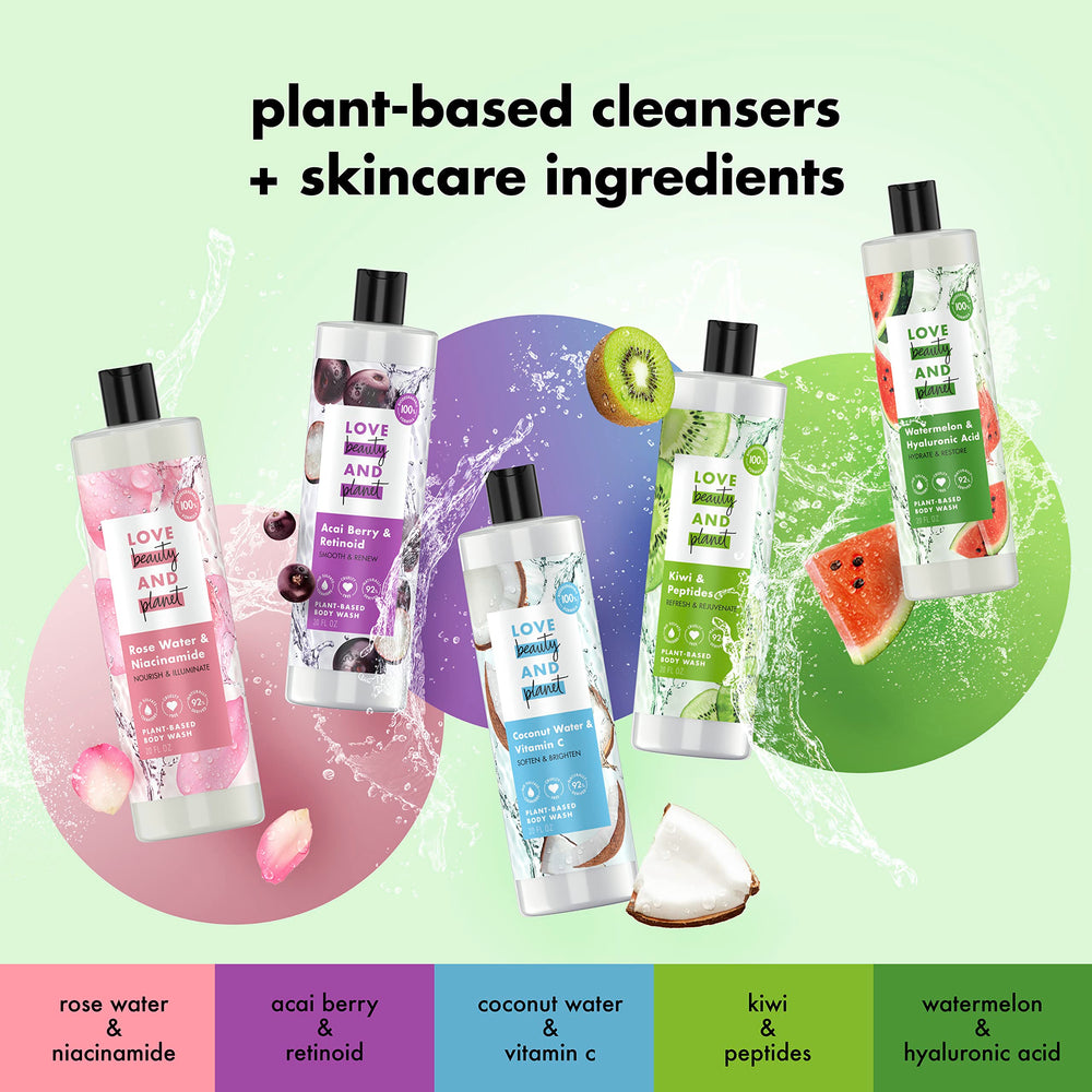 Love Beauty and Planet – sans sulfates, formulation douce pour la peau.