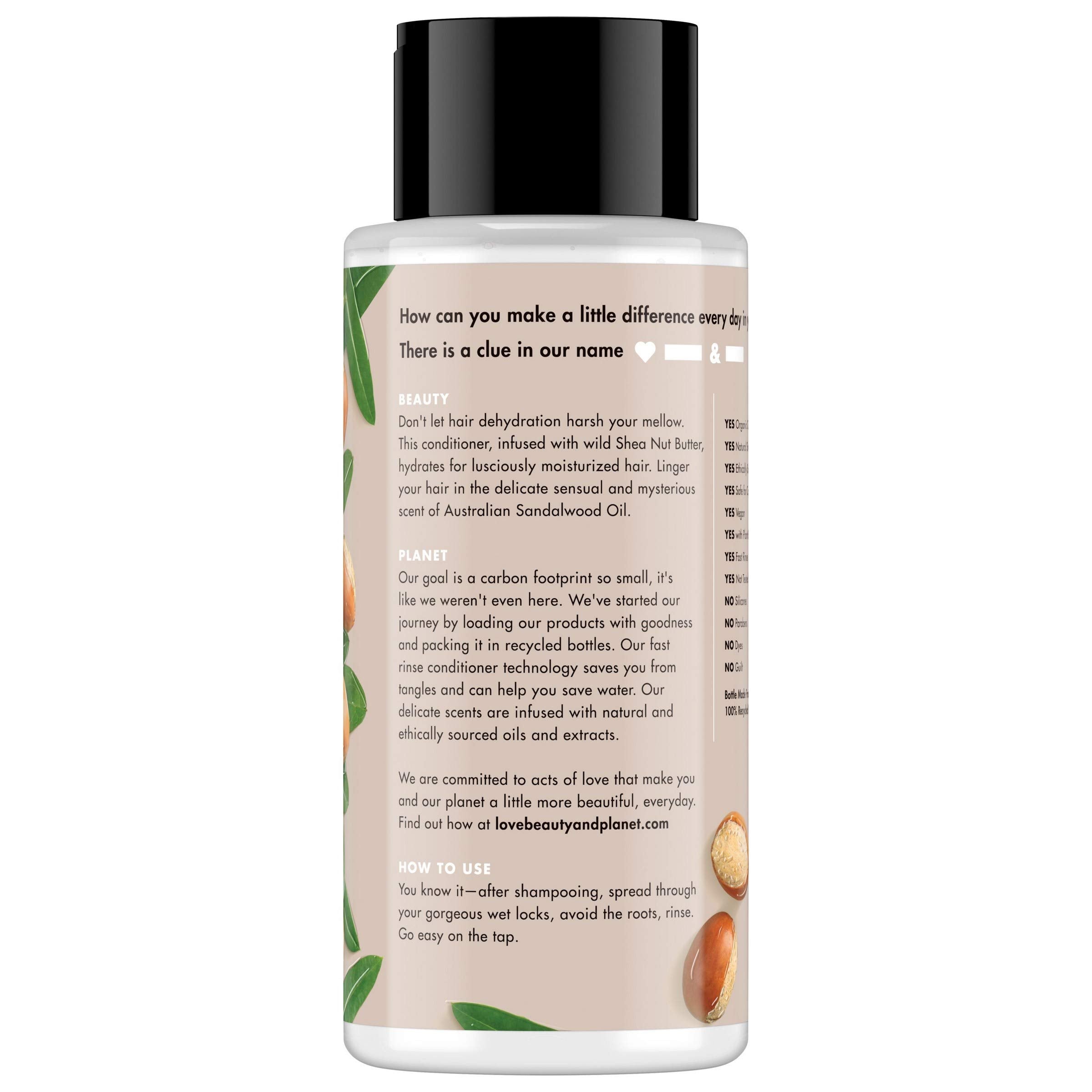 Love Beauty And Planet: formule sans parabènes respectueuse des cheveux.