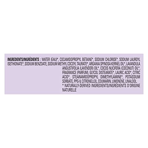 Love Beauty And Planet Shampoing argan lavande, usage quotidien, cheveux lisses et doux