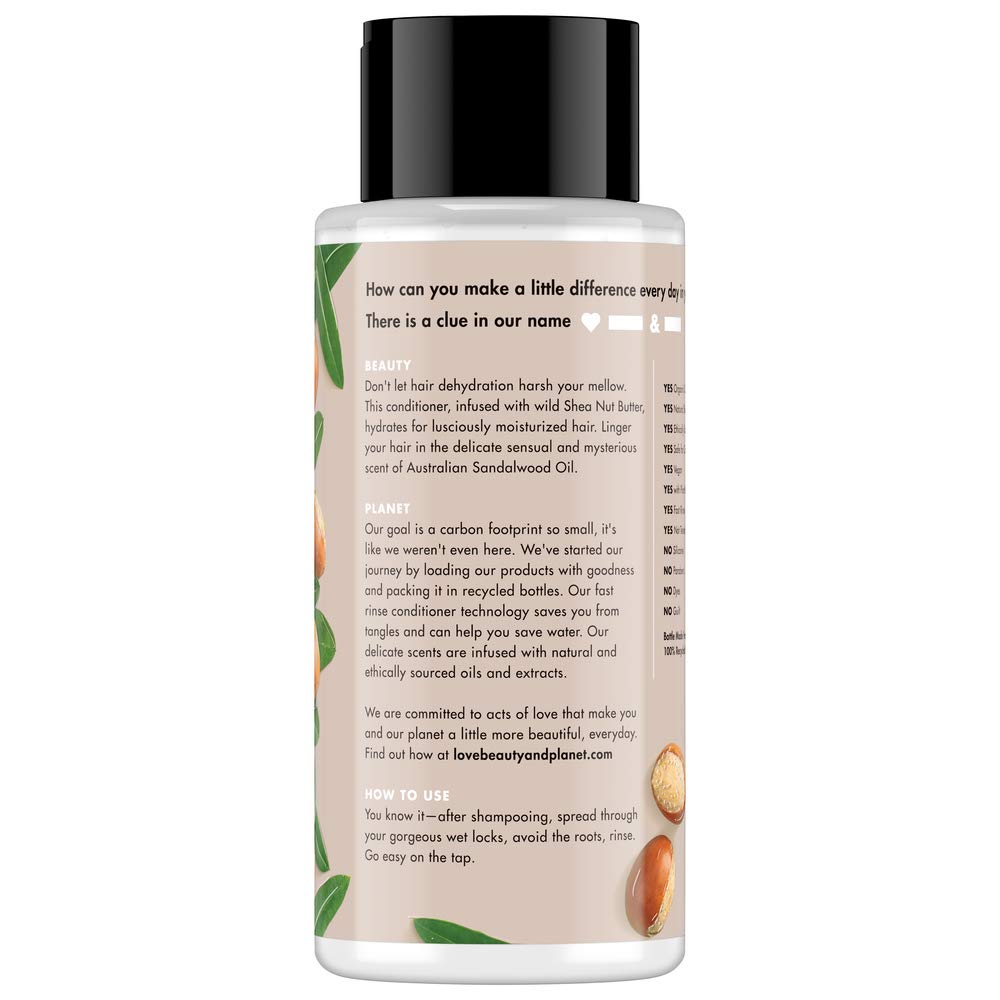 Love Beauty And Planet: huile de coco biologique infusée dans le soin capillaire.