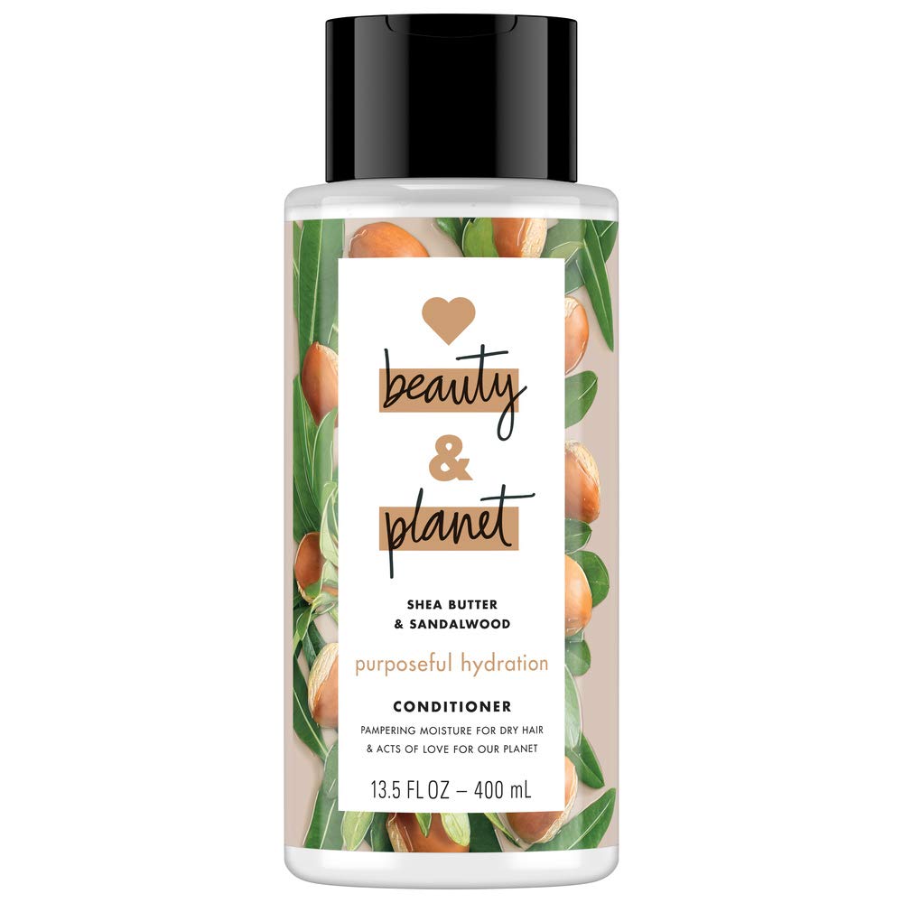 Love Beauty And Planet: bouteille d'hydratation au karité et santal, parfum délicat.