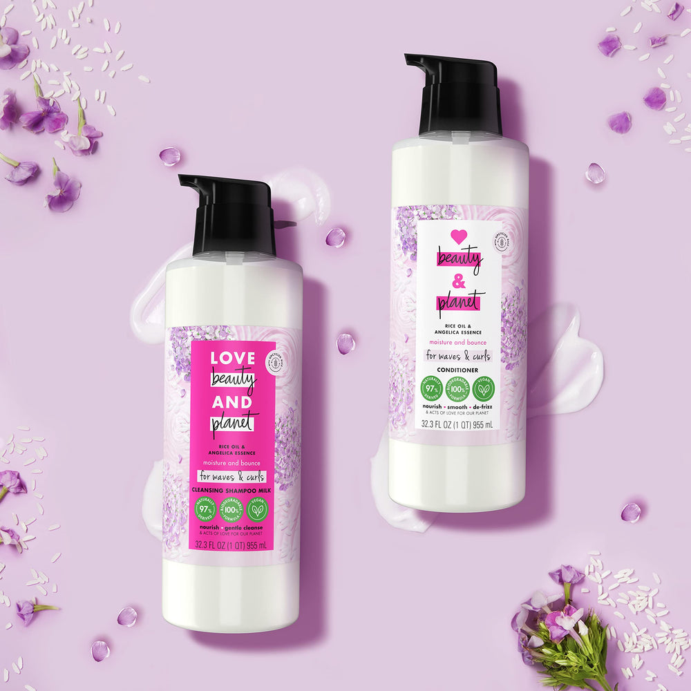 Love Beauty and Planet ingrédients naturels 97 %, simplicité et pureté.