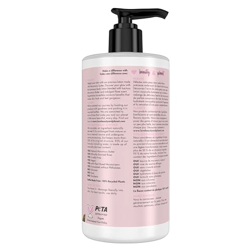 Texture crème onctueuse de Love Beauty and Planet Delice Glow pour application facile.