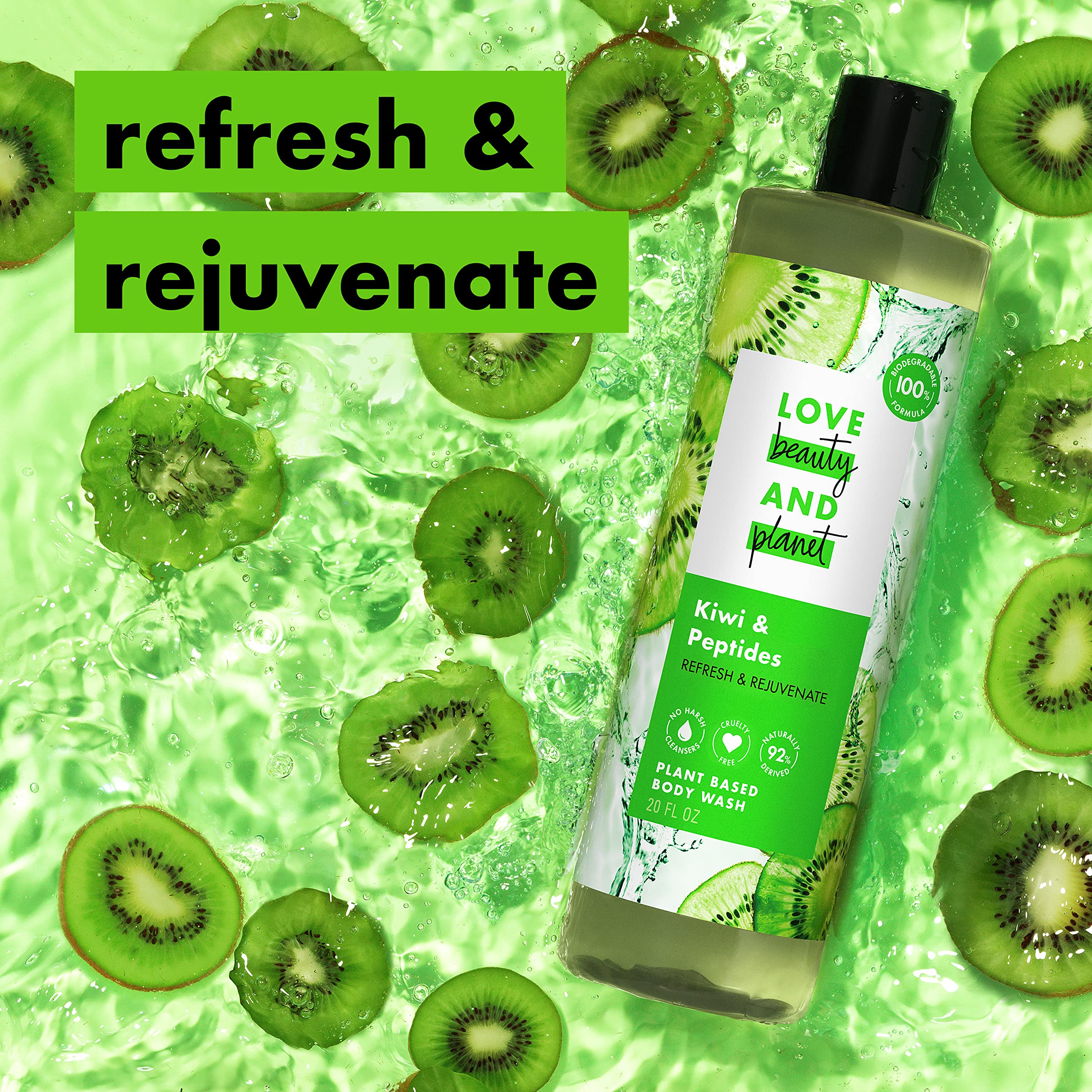 Love Beauty and Planet – peptides et actifs naturels pour soin doux sans agressivité.