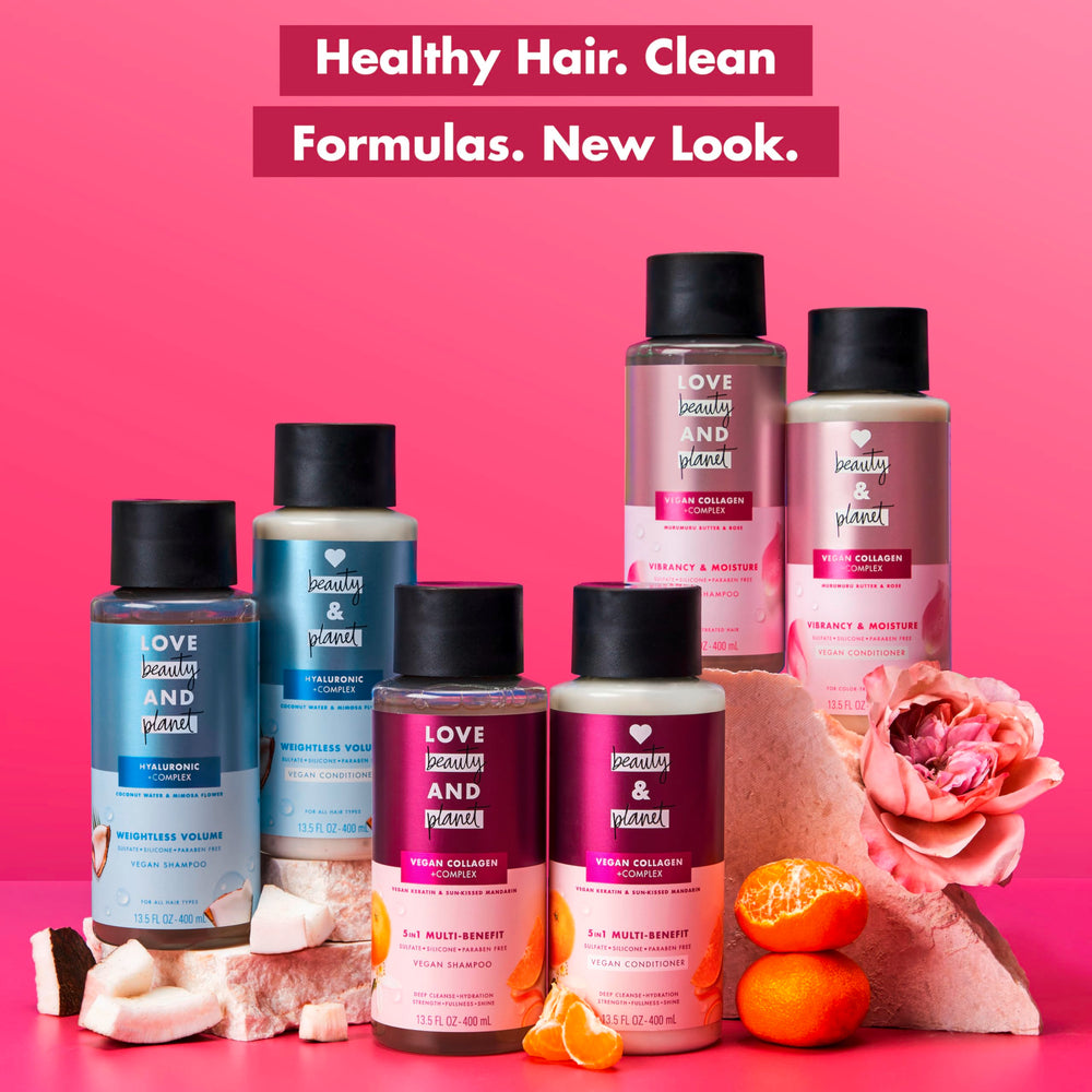 Love Beauty And Planet shampoo anti-frisottis couleurs: aide à dompter les mèches après colorations