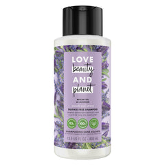 Love Beauty And Planet Shampoing argan lavande, bouteille recyclable, contrôle des frisottis