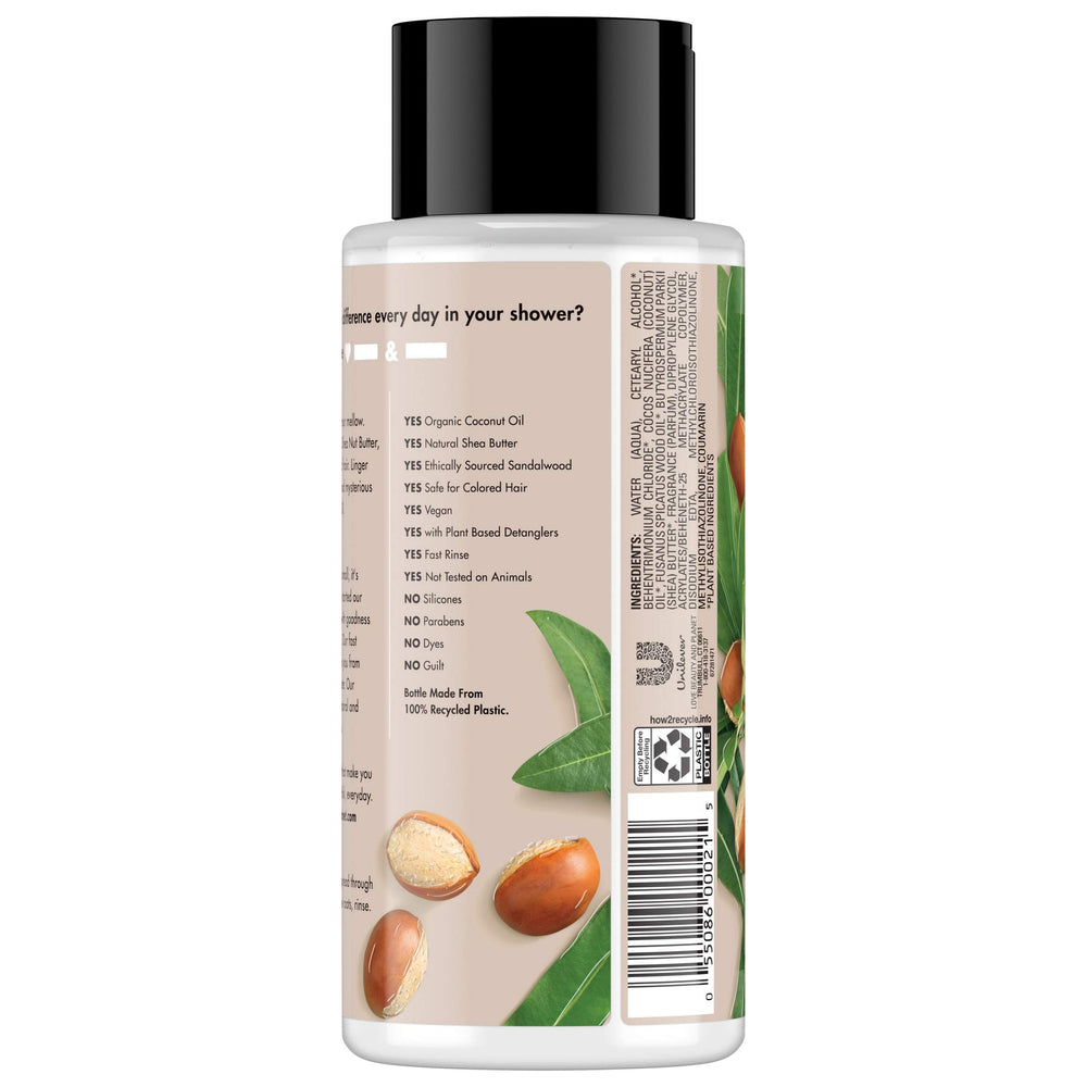 Love Beauty And Planet: texture crèmeuse visible lors de l'application.