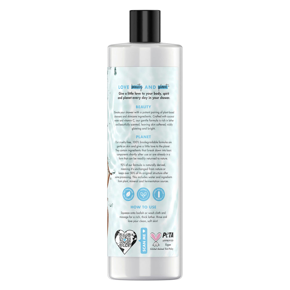 Love Beauty and Planet vitamin C lather shows brightening shower routine.