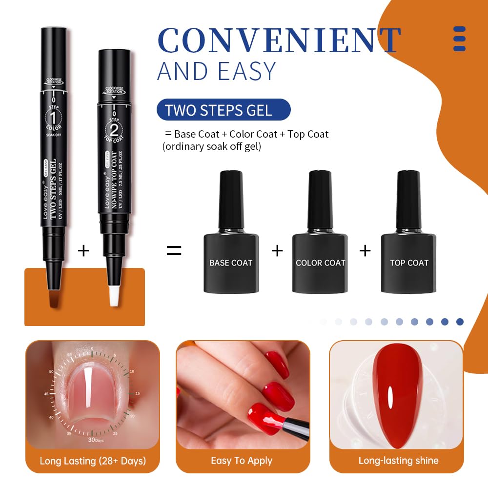 Mode d utilisation en deux etapes vernis gel brun.