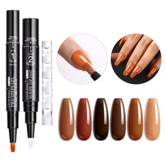 Love Easy ensemble stylo vernis gel brun, application rapide et uniforme.