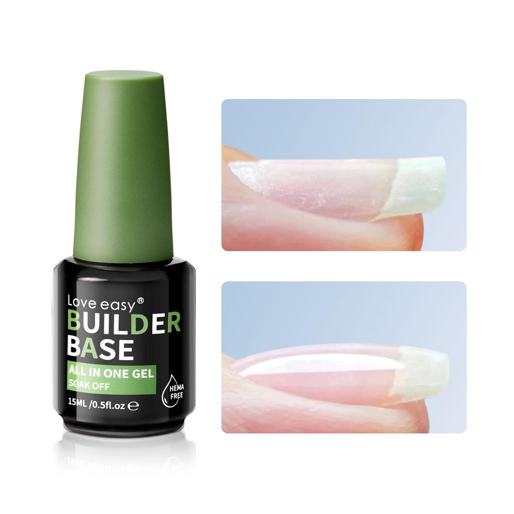 Love Easy gel-builder, couche-base: base durable pour une manucure longue tenue.