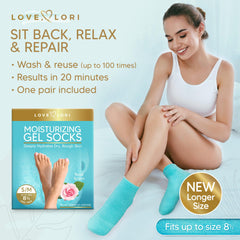 Love Lori ingrédients rose, jojoba et vitamine E pour nourrir les pieds.