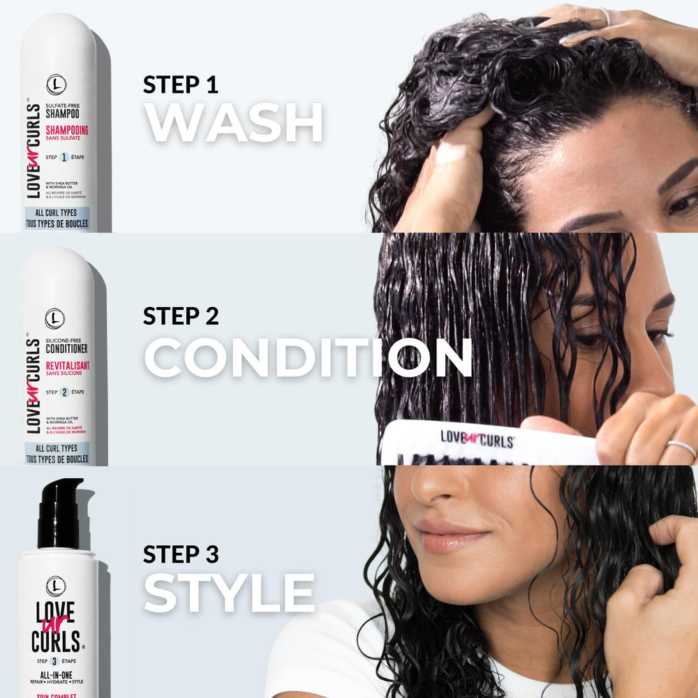 Love Ur Curls Boucles définies et ondulations naturelles : texture douce sans frisottis.
