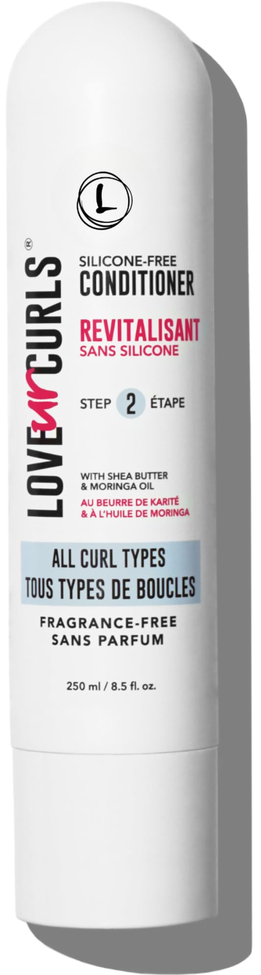 Love Ur Curls: conditionneur sans parfum sur flacon, hydrater les boucles sans les alourdir.