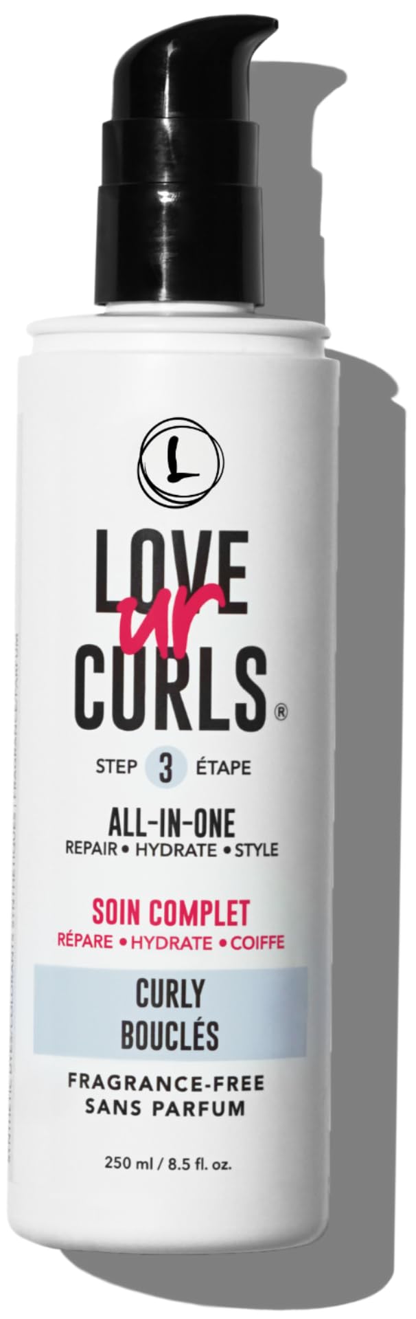 Love Ur Curls Crème coiffage sans parfum pour boucles définies.