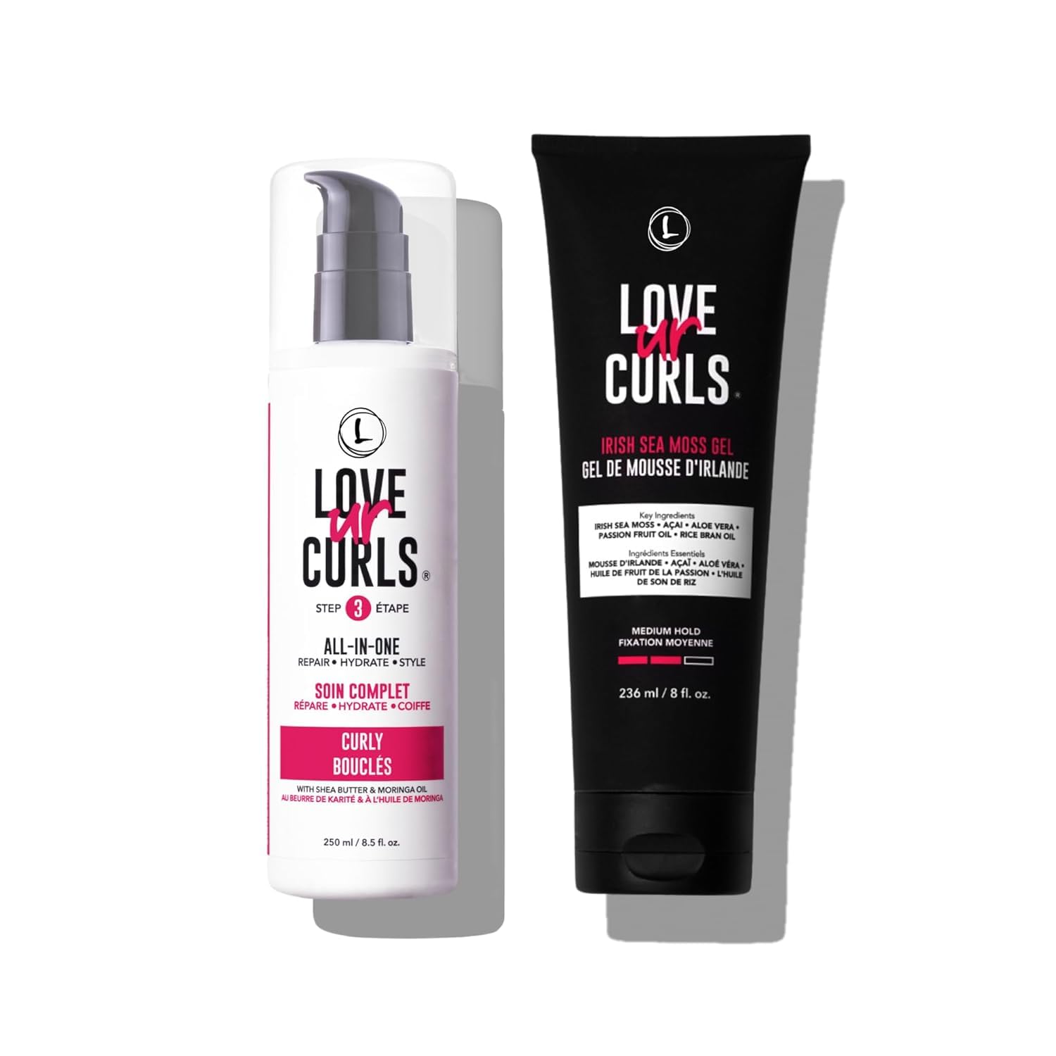 Love Ur Curls crème définisseur boucles – bouteille pour boucles définies et hydratées