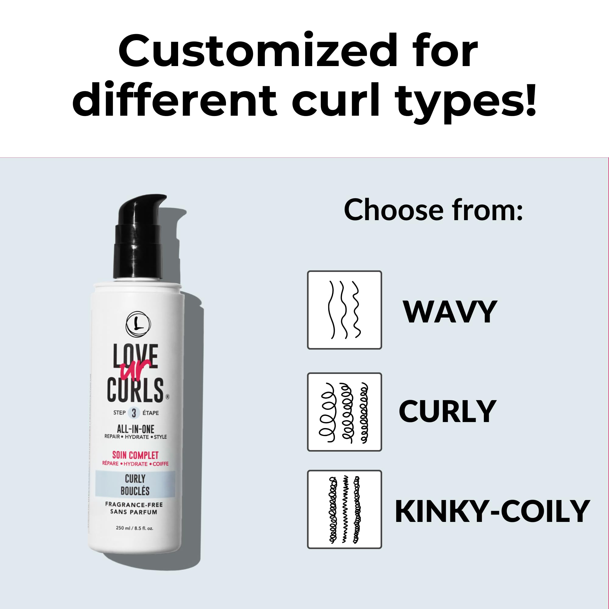 Love Ur Curls Crème définition boucles sans résidu.