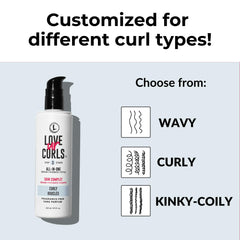 Love Ur Curls Crème définition boucles sans résidu.