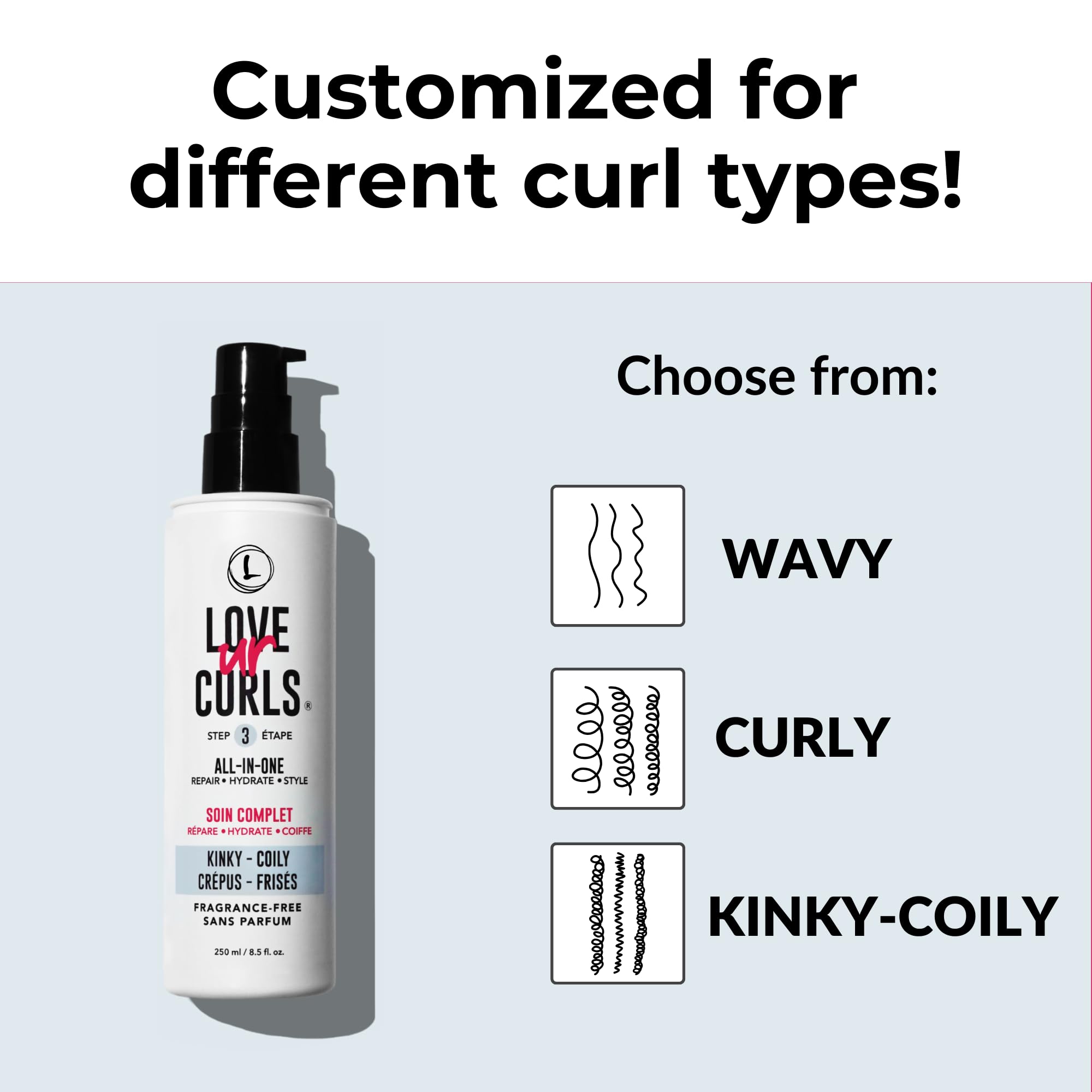 Love Ur Curls application facile sur cheveux humides sans résidu.