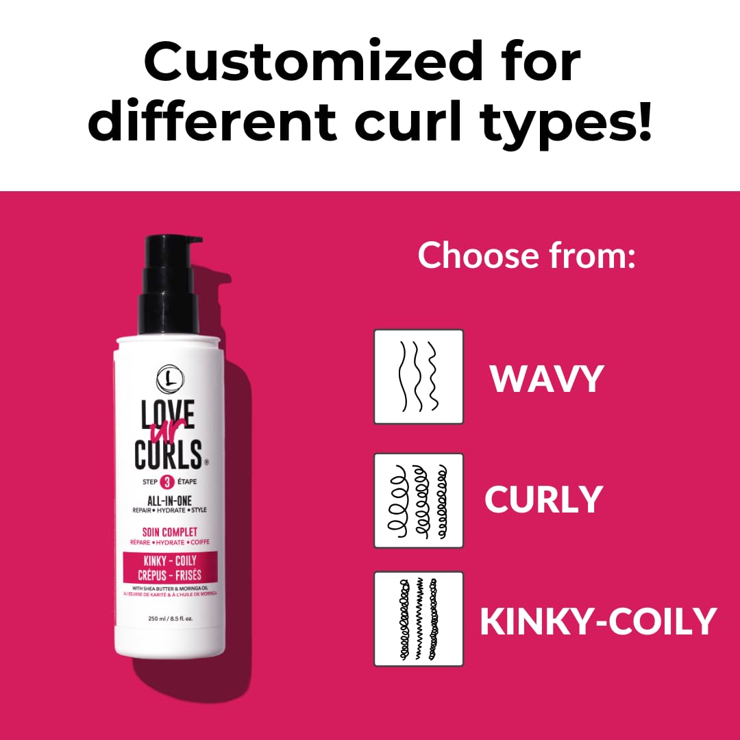 Love Ur Curls beurre de karité pour nourrir les mèches.