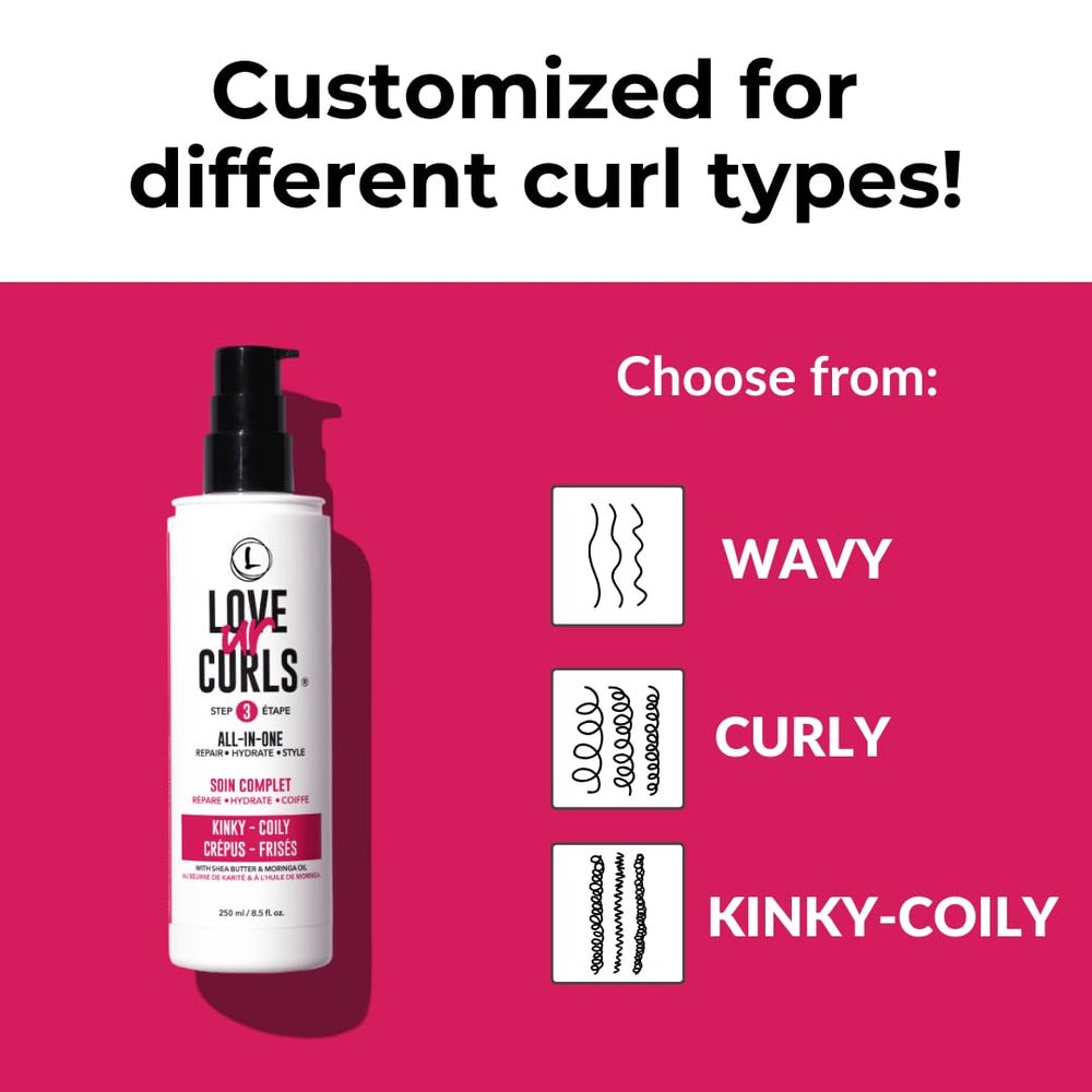 Love Ur Curls beurre de karité pour nourrir les mèches.