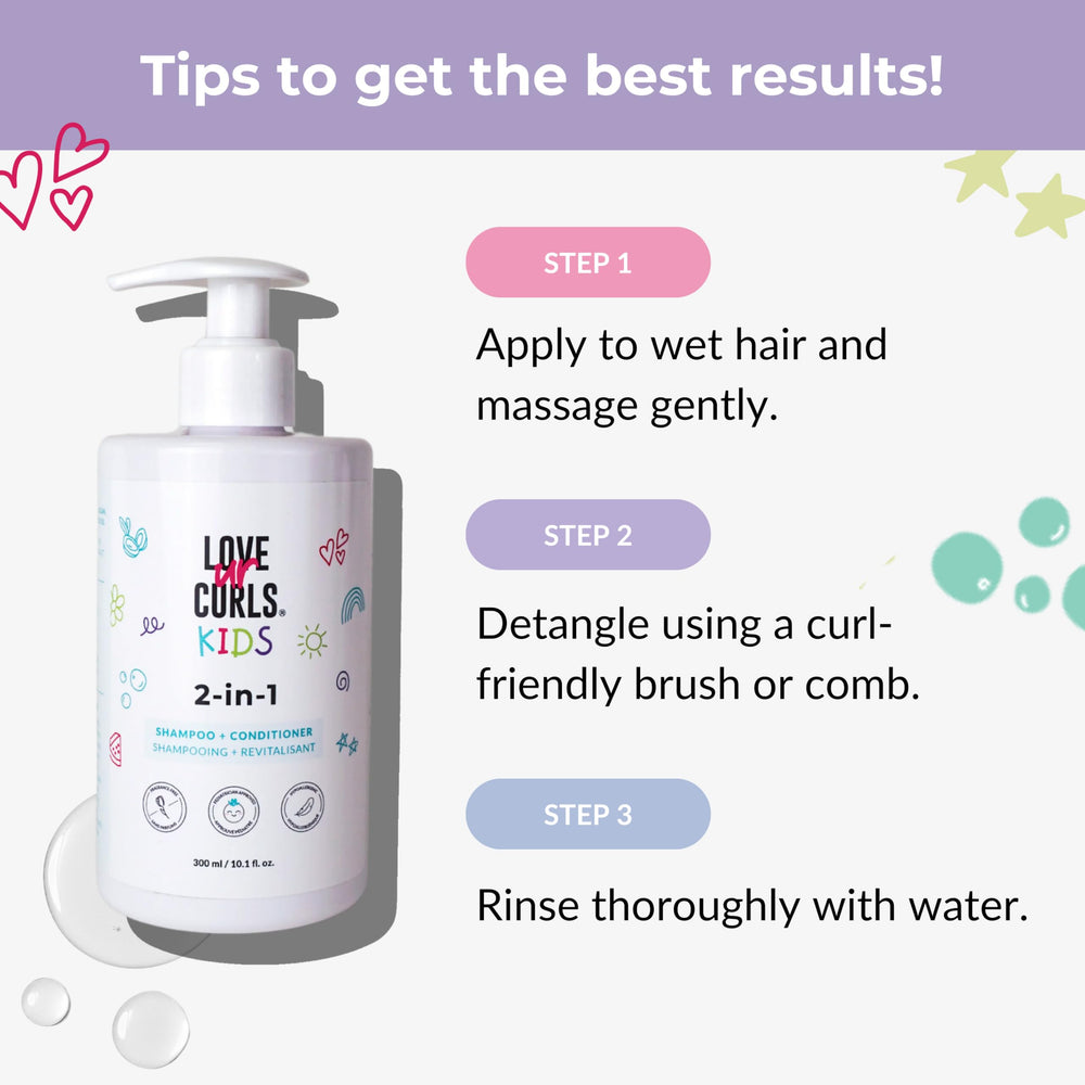 Love Ur Curls Kids dermatologist-tested vegan cruelty-free care.