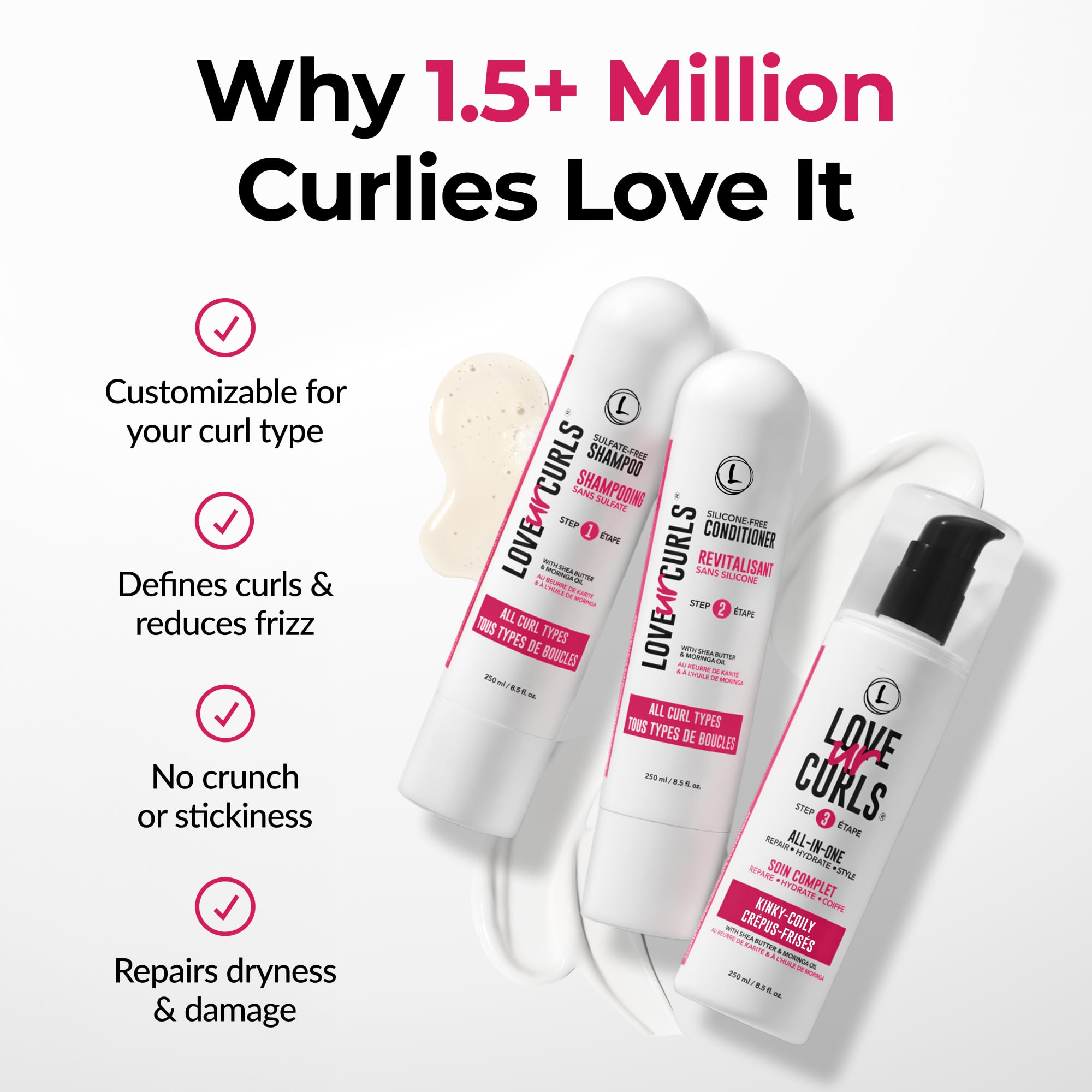 Love Ur Curls Sans gluten pour peaux sensibles.